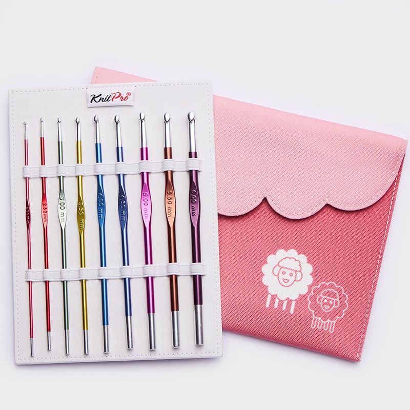 KnitPro Zing heegelnõelte komplekt (9 tk)