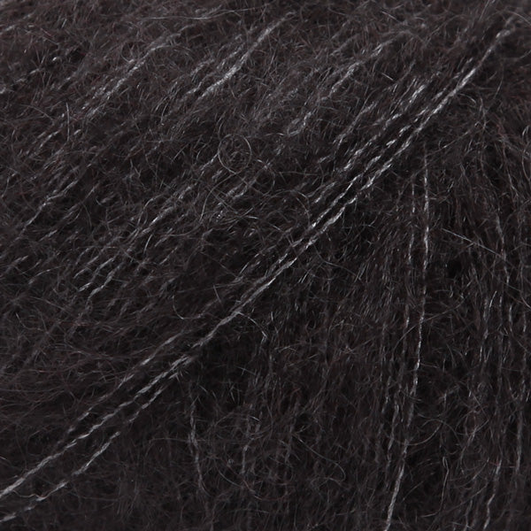 DROPS Kid-Silk 02 Black – mohair silk yarn