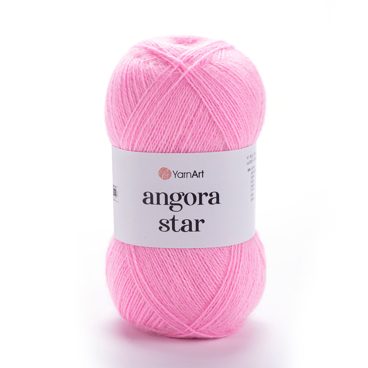 YarnArt Angora Star 10119 Rose – fil duveteux acrylique et laine