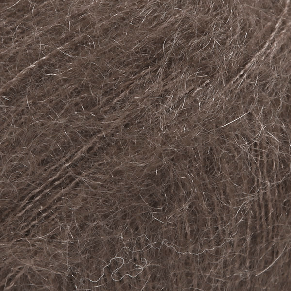 DROPS Kid-Silk 15 Dark Brown – mohair silk yarn