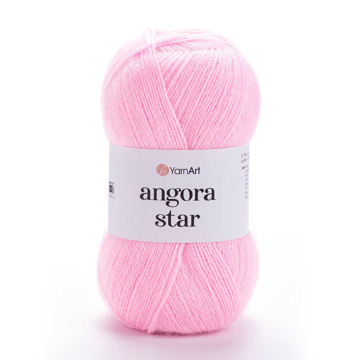 YarnArt Angora Star 217 Rose layette – fil duveteux acrylique et laine
