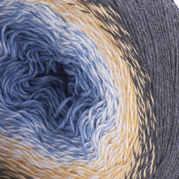 yarnart-flowers 287 Steel Blue & Latte