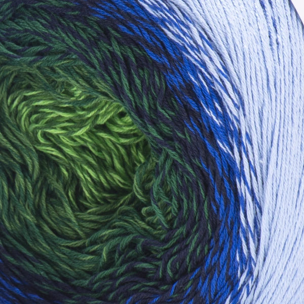 yarnart-flowers 306 Deep Green & Sapphire
