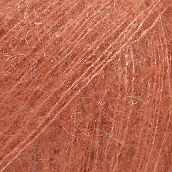 DROPS Kid-Silk 33 Rust – mohair silk yarn