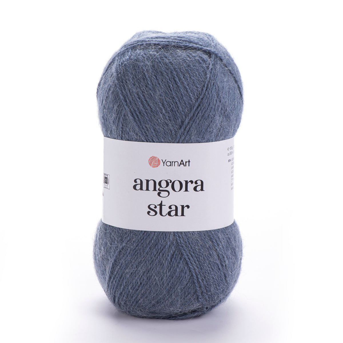 YarnArt Angora Star 3864 Ardoise – fil duveteux acrylique et laine