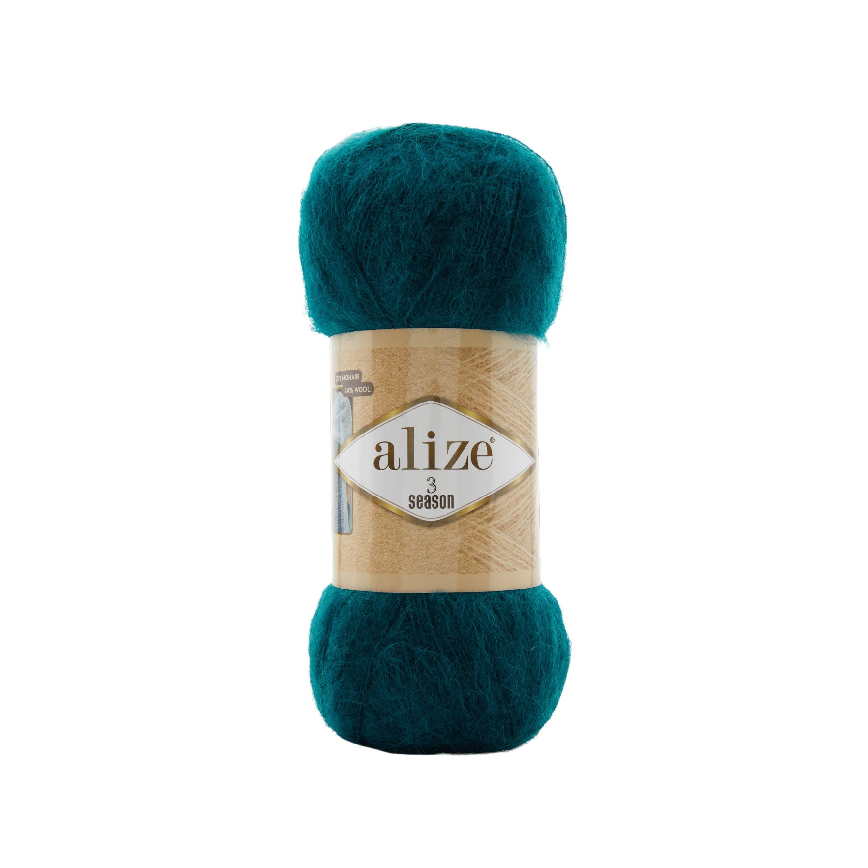 Alize 3 Season 17 Petrol – light acrylic yarn with mohair and wool
