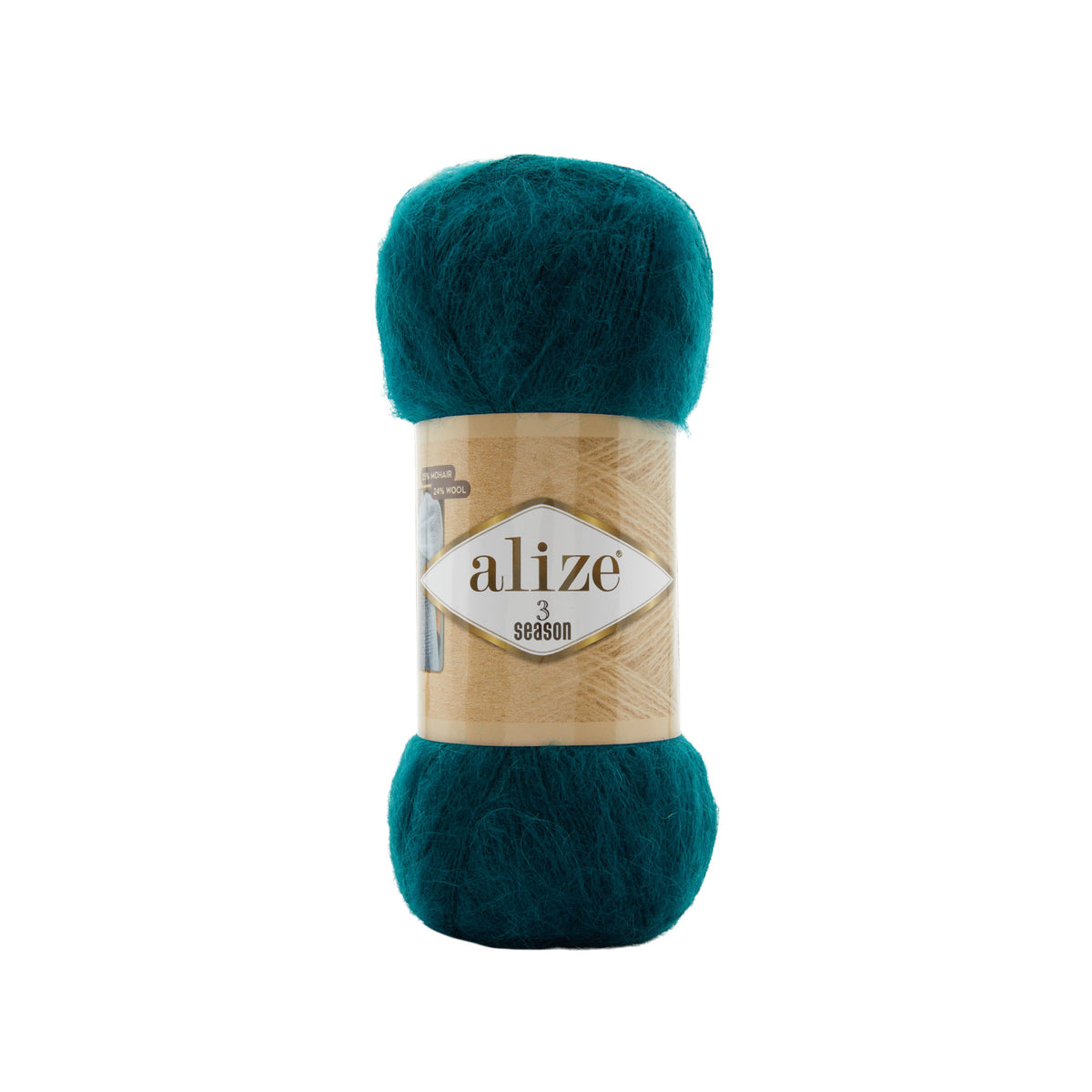 Alize 3 Season 17 Petrol – light acrylic yarn with mohair and wool