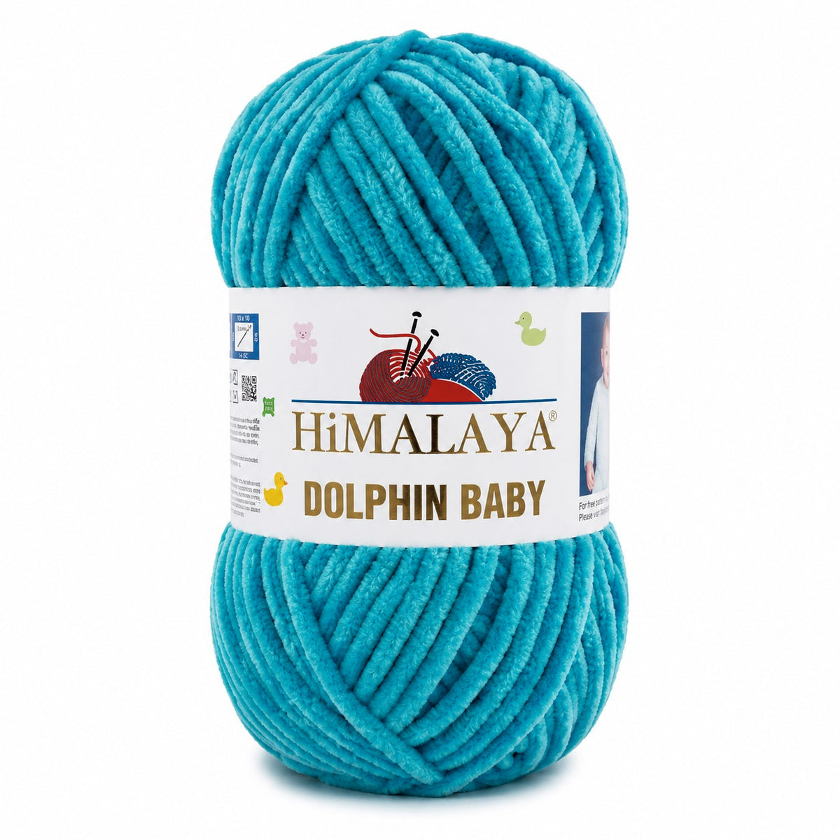 Himalaya Dolphin Baby 80386 Бирюзовый – плюшевая шенилл-пряжа