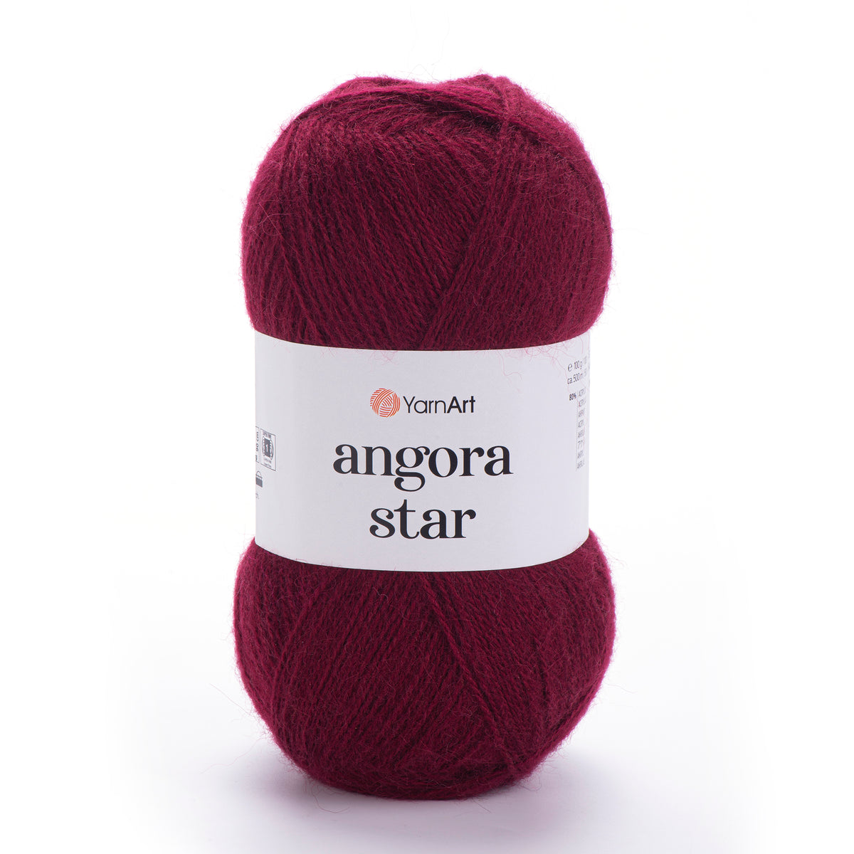 YarnArt Angora Star 577 Bordeaux foncé – fil duveteux acrylique et laine