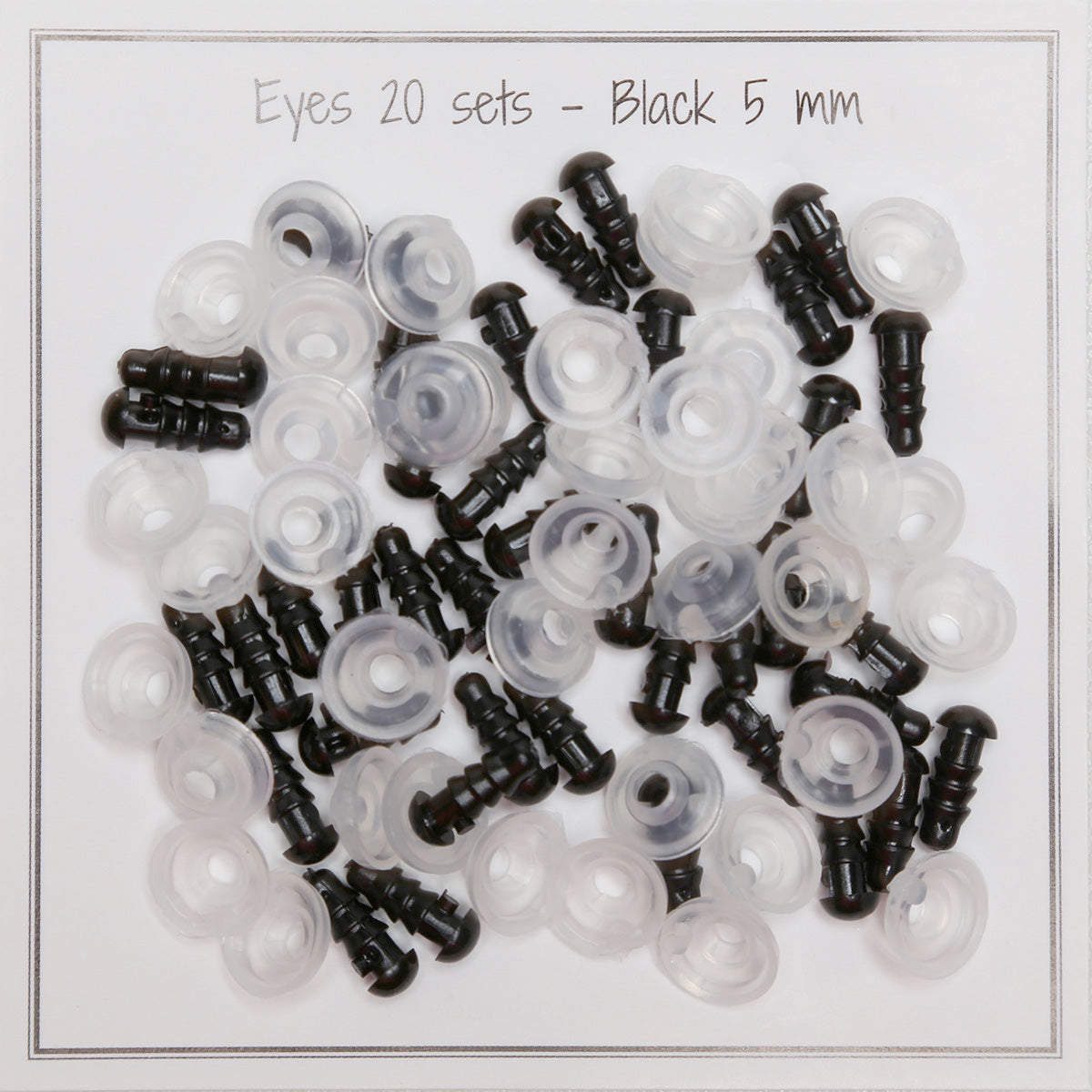 Black Safety Eyes – 5 mm (Small)