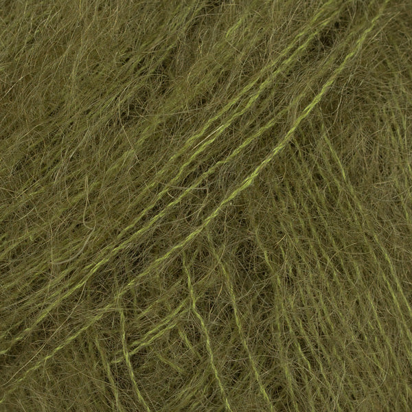 DROPS Kid-Silk 66 Dark Olive – mohair silk yarn