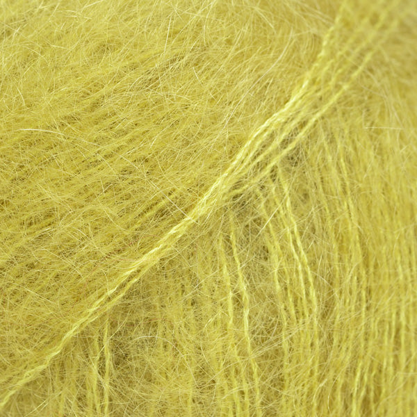 DROPS Kid-Silk 67 Bright Olive – mohair silk yarn