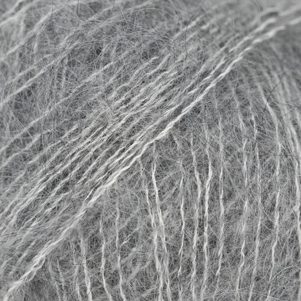 DROPS Kid-Silk 75 Steel Grey – mohair silk yarn