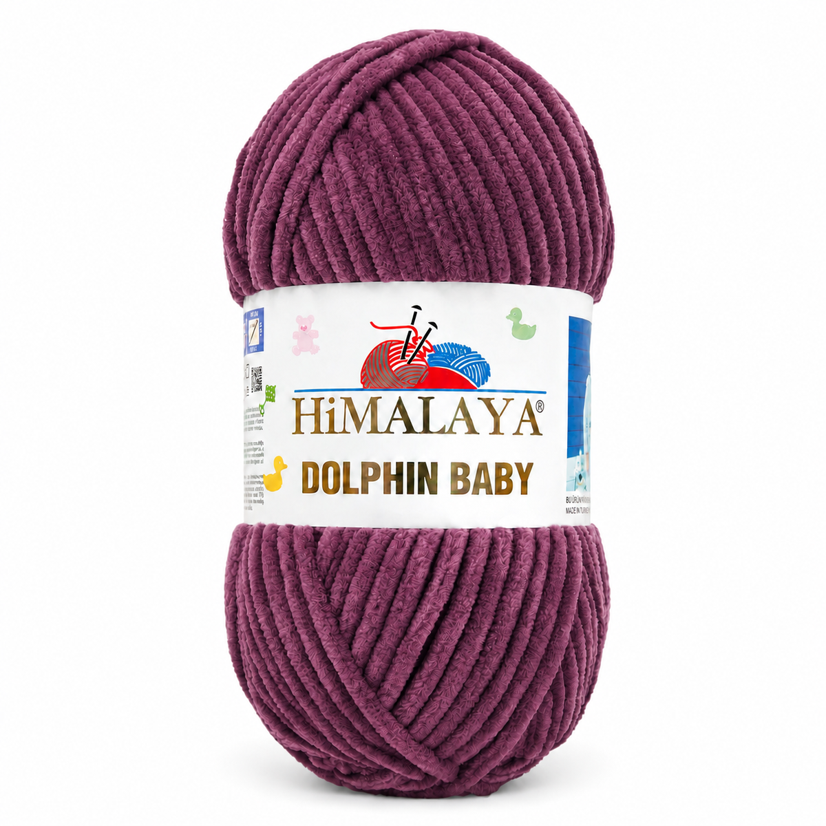 Himalaya Dolphin Baby 80393 Сливовый – плюшевая шенилл-пряжа