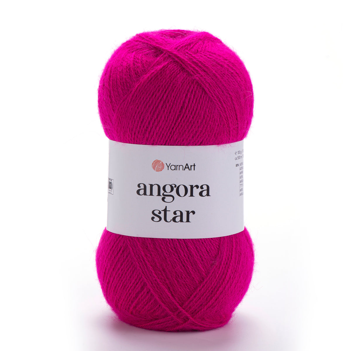 YarnArt Angora Star 8041 Magenta – fil duveteux acrylique et laine