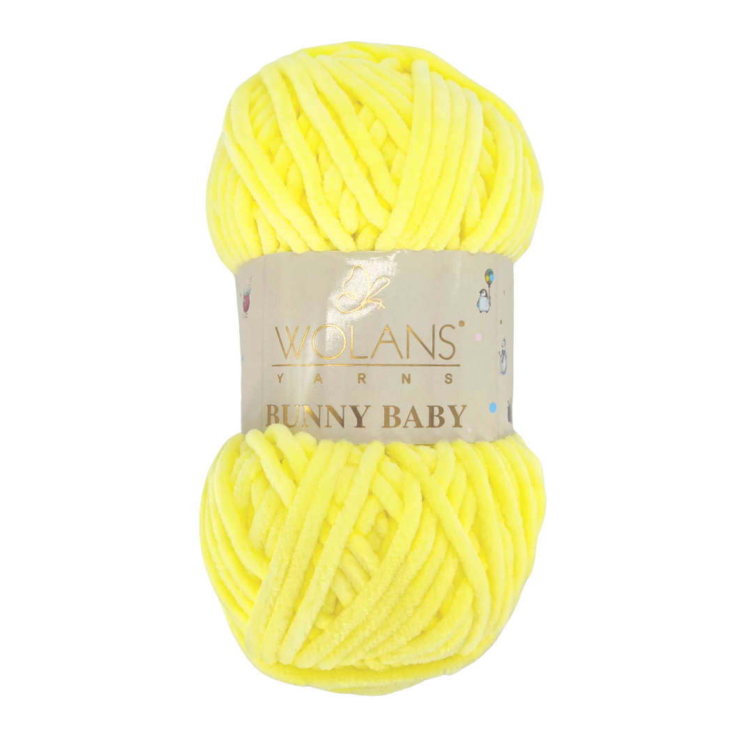 Wolans Bunny Baby 100-84 Sidrunikollane – šenilllõng