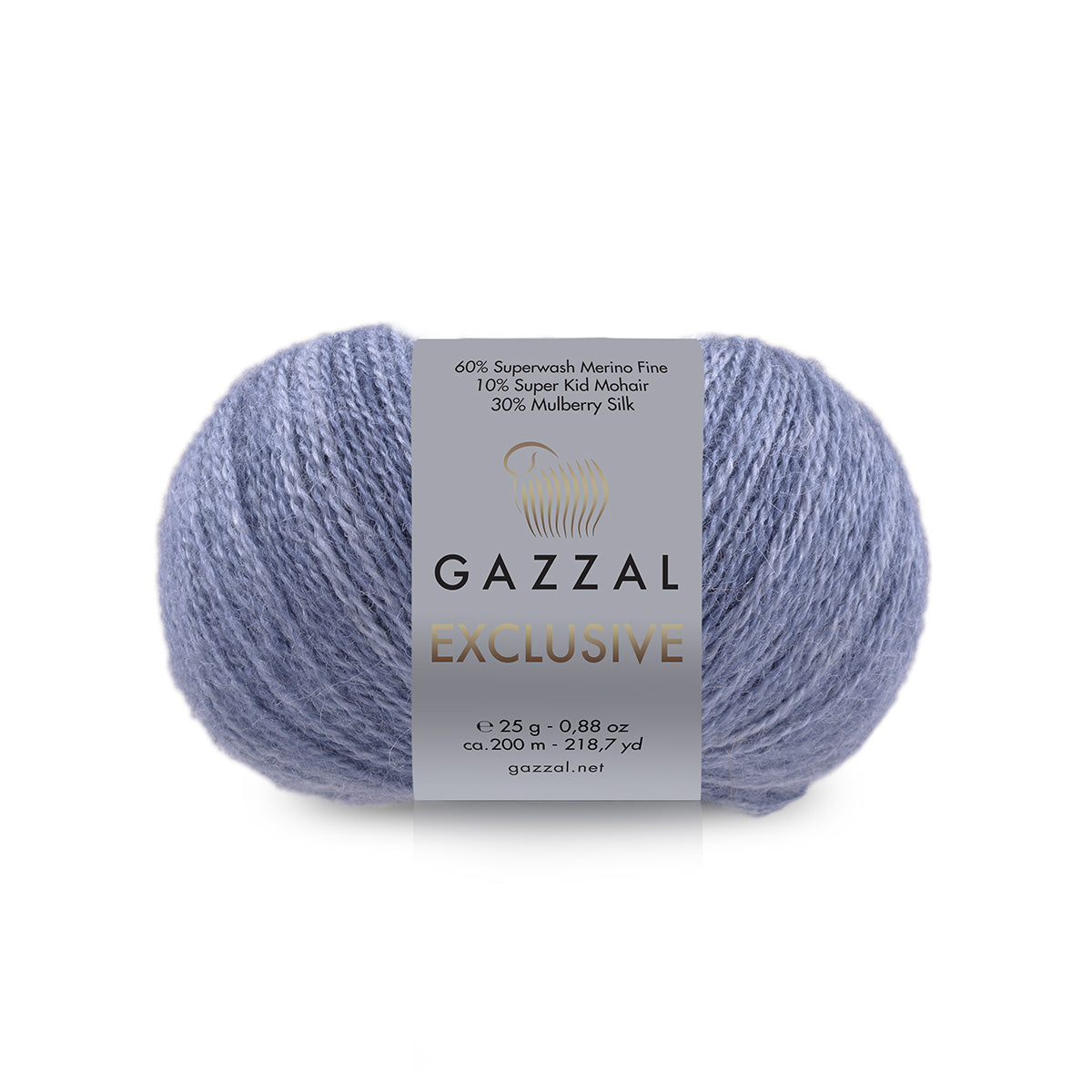 Gazzal Exclusive 9938 Denim – merino silk mohair yarn