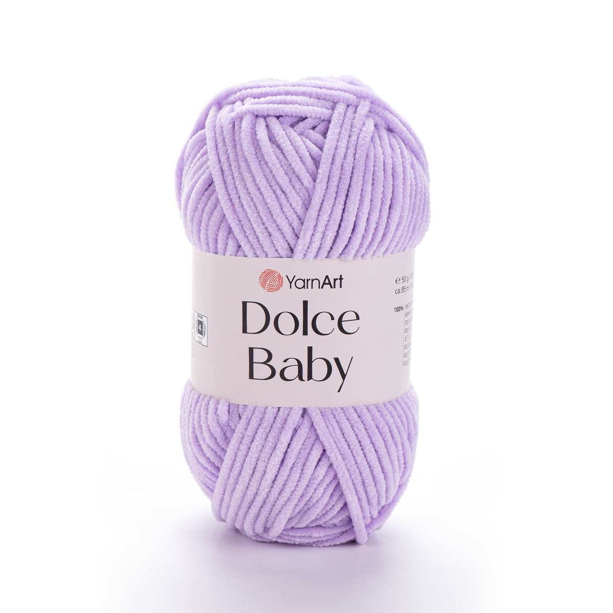 YarnArt Dolce Baby 744 Lavender – fine chenille yarn
