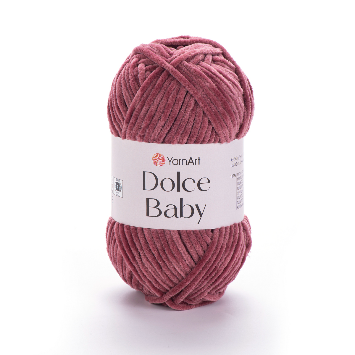 YarnArt Dolce Baby 751 Plum – fine chenille yarn