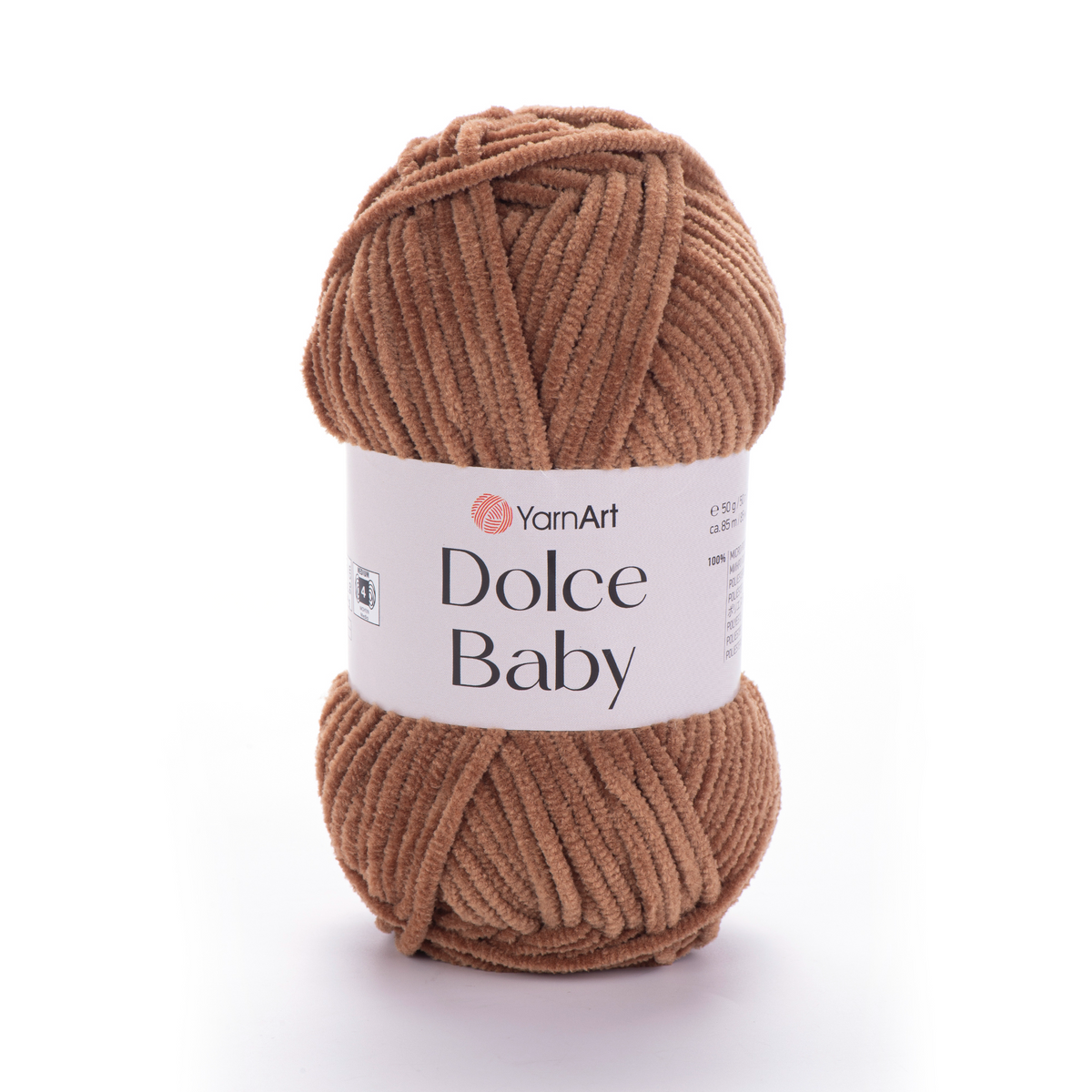 YarnArt Dolce Baby 765 Cocoa – fine chenille yarn