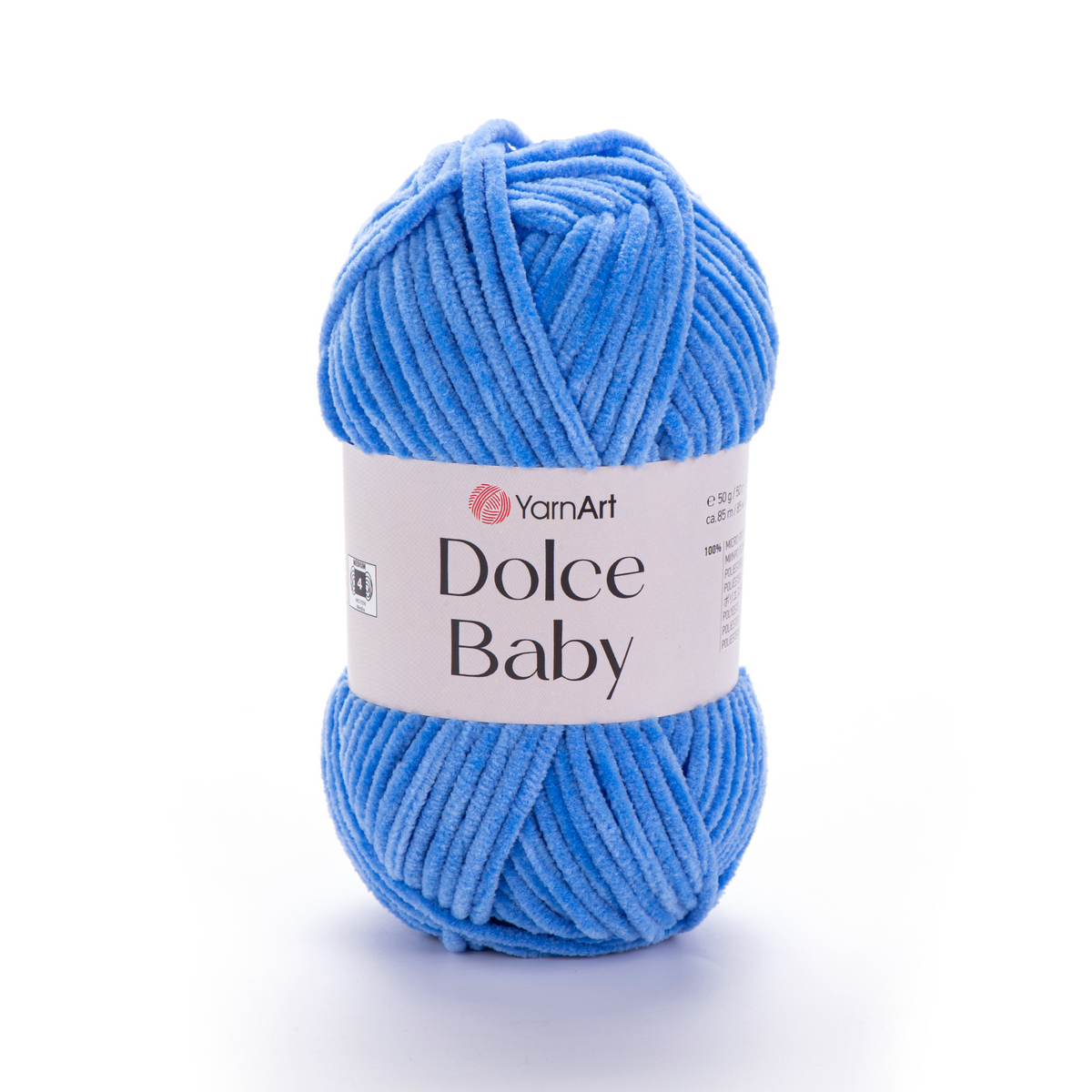 YarnArt Dolce Baby 777 Blue – fine chenille yarn