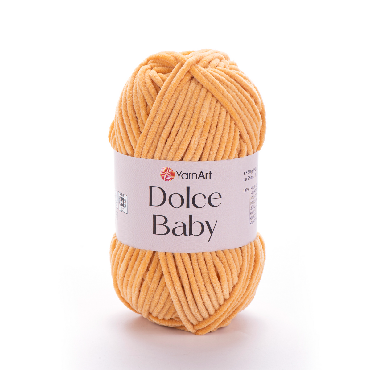YarnArt Dolce Baby 855 Camel – fine chenille yarn