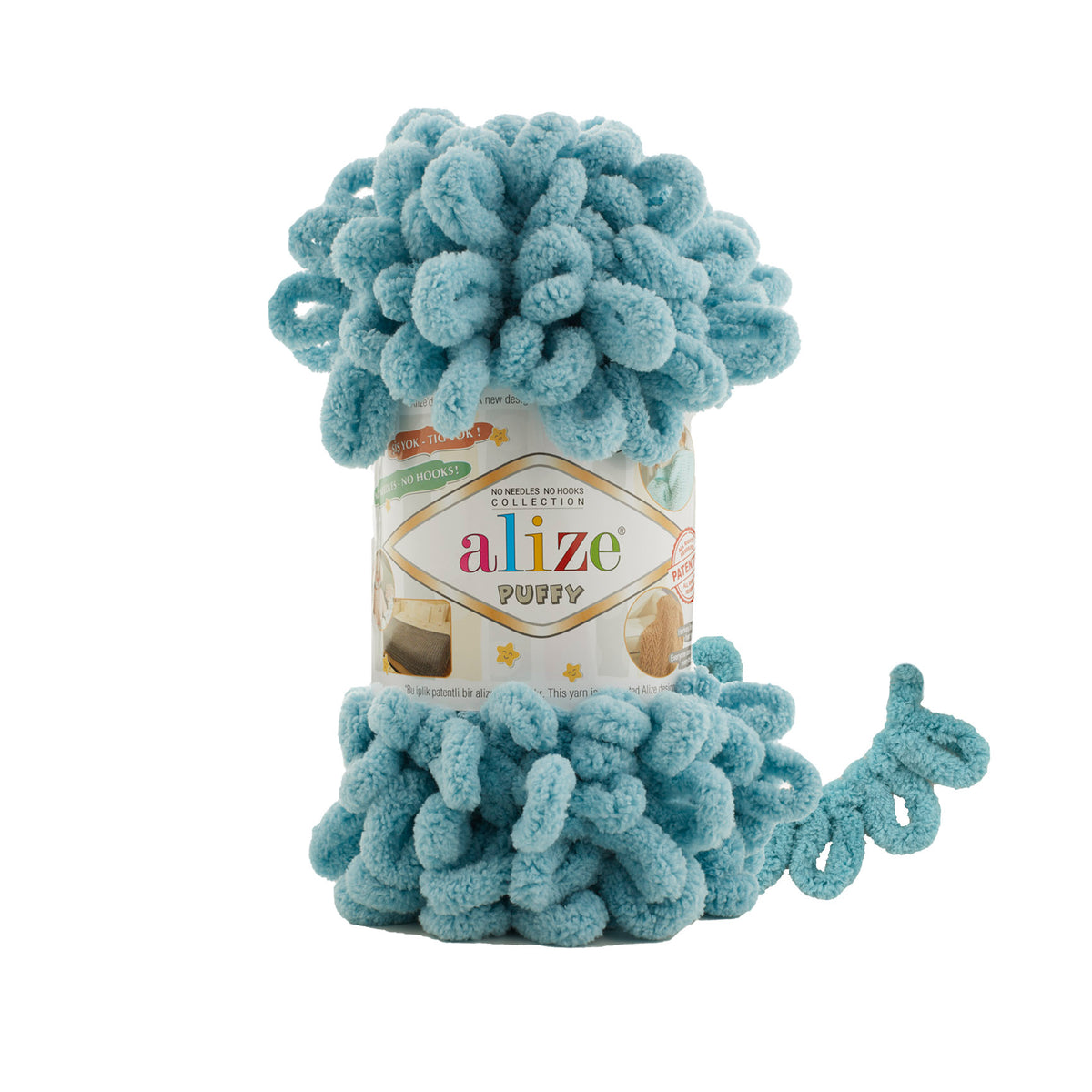 Alize Puffy 414 Аква – петельная пряжа
