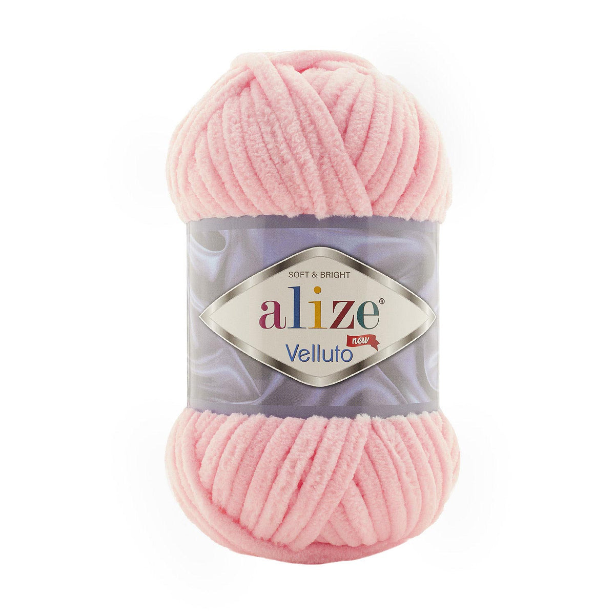 Alize Velluto 161 Powder Pink – chenille yarn