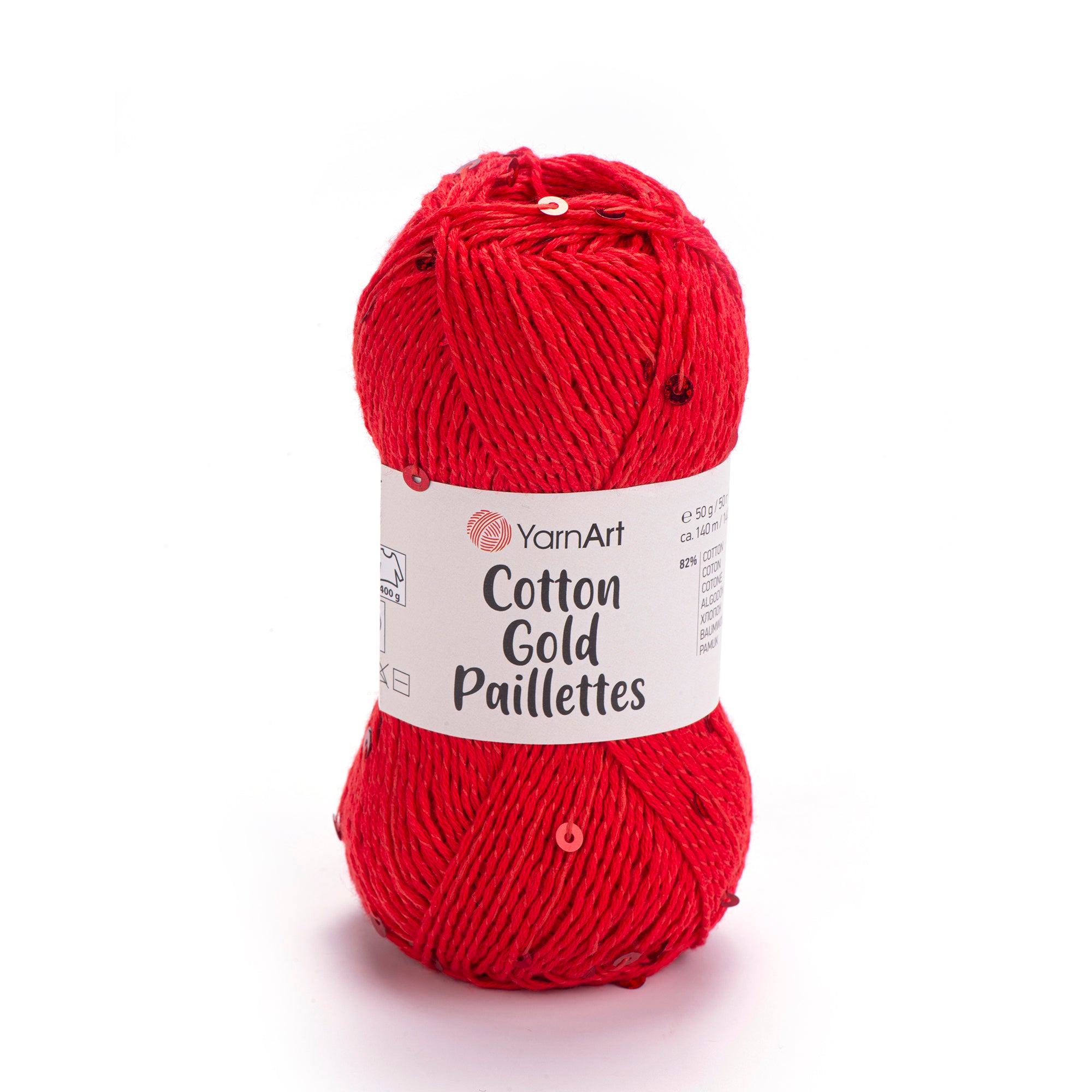 YarnArt Cotton Gold Paillettes