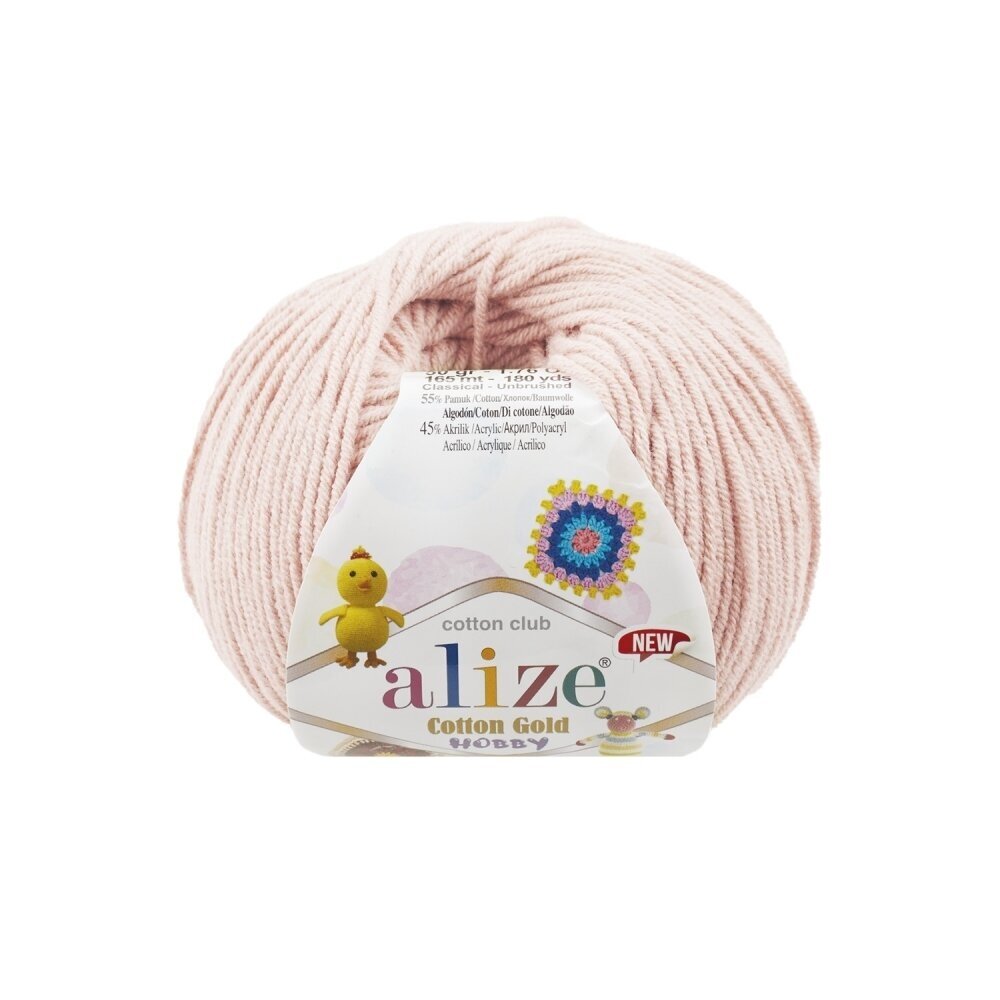 Alize Cotton Gold Hobby 382 Kahvaturoosa – puuvilla-akrüüllõng
