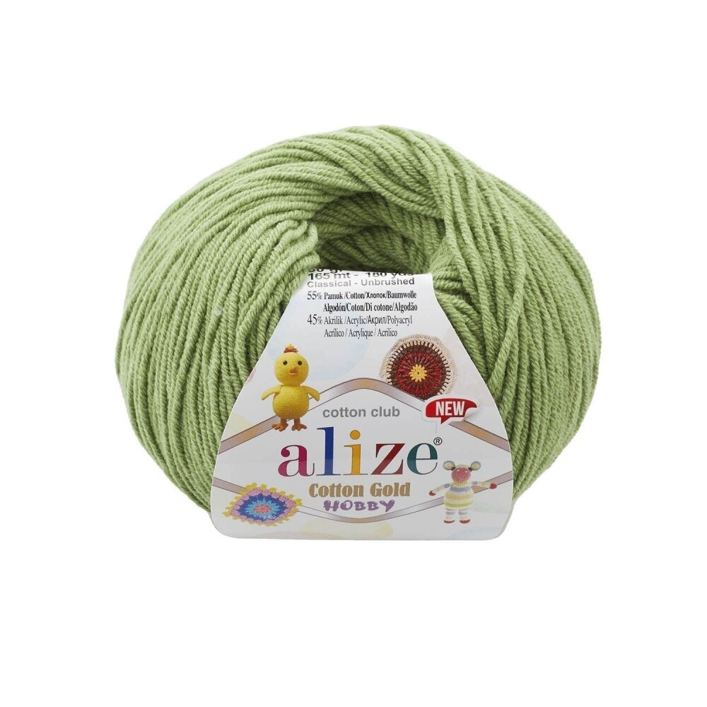 Alize Cotton Gold Hobby 485 Heleroheline – puuvilla-akrüüllõng
