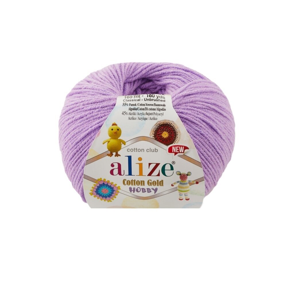Alize Cotton Gold Hobby 43 Orhidee – puuvilla-akrüüllõng