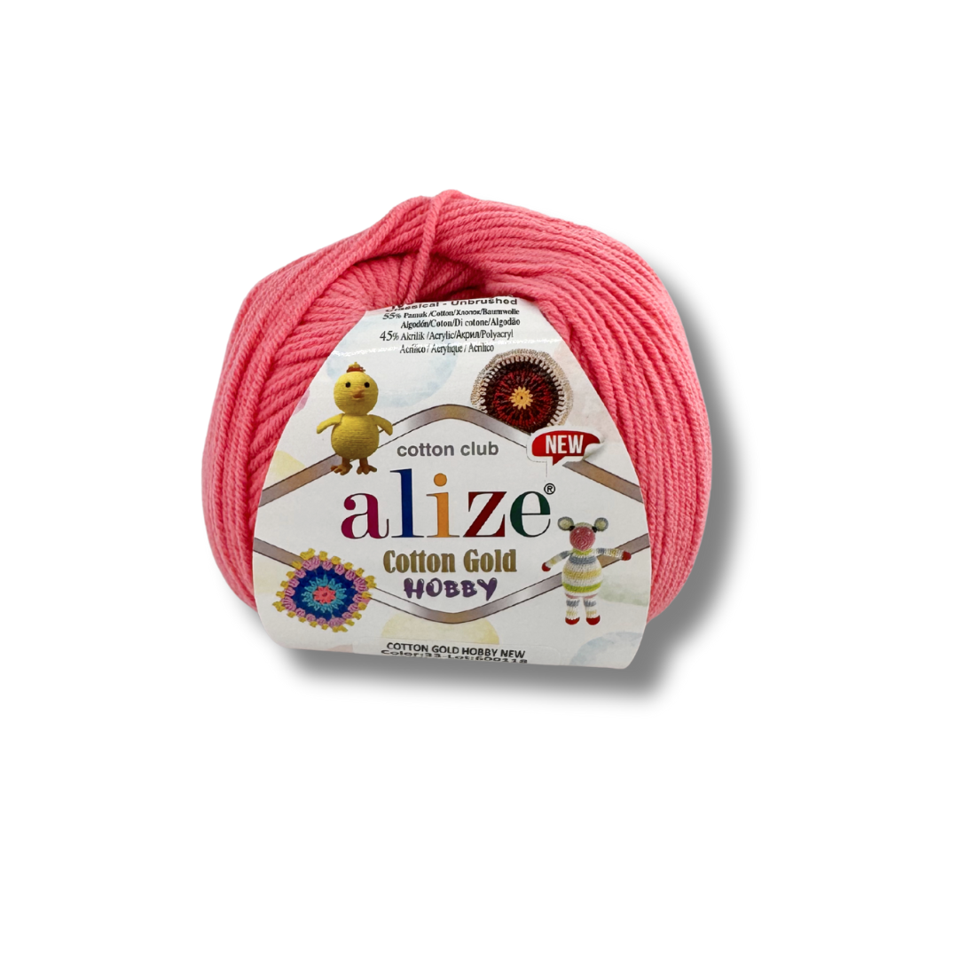 Alize Cotton Gold Hobby 33 Kommiroosa – puuvilla-akrüüllõng
