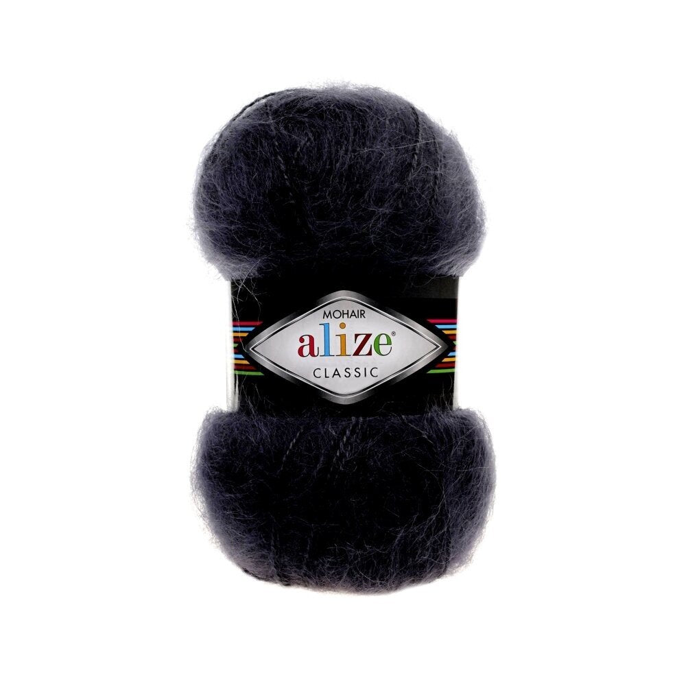 Alize Mohair Classic 53 Nero – filato acrilico con mohair e lana