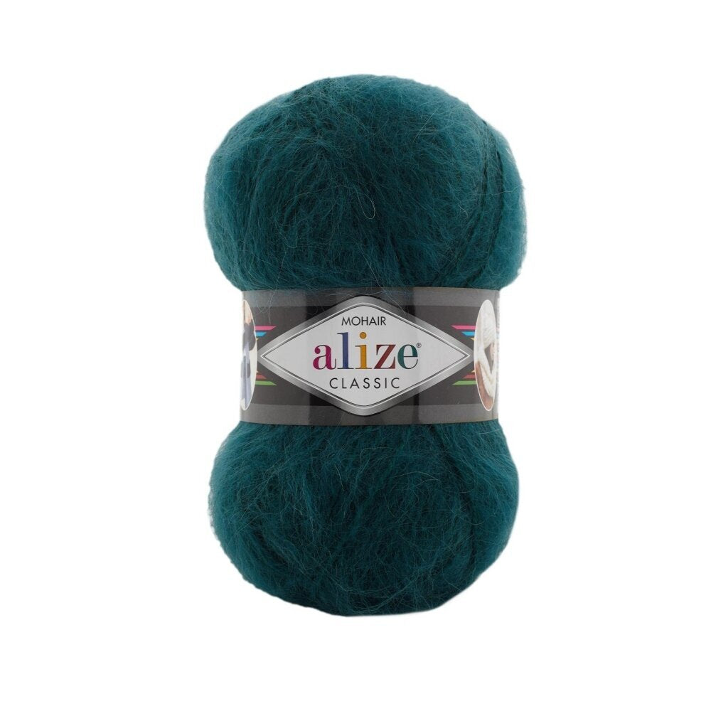 Alize Mohair Classic 426 Petrolio – filato acrilico con mohair e lana