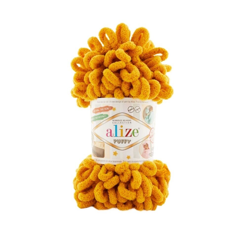 Alize Puffy 14 Мандариновый – петельная пряжа