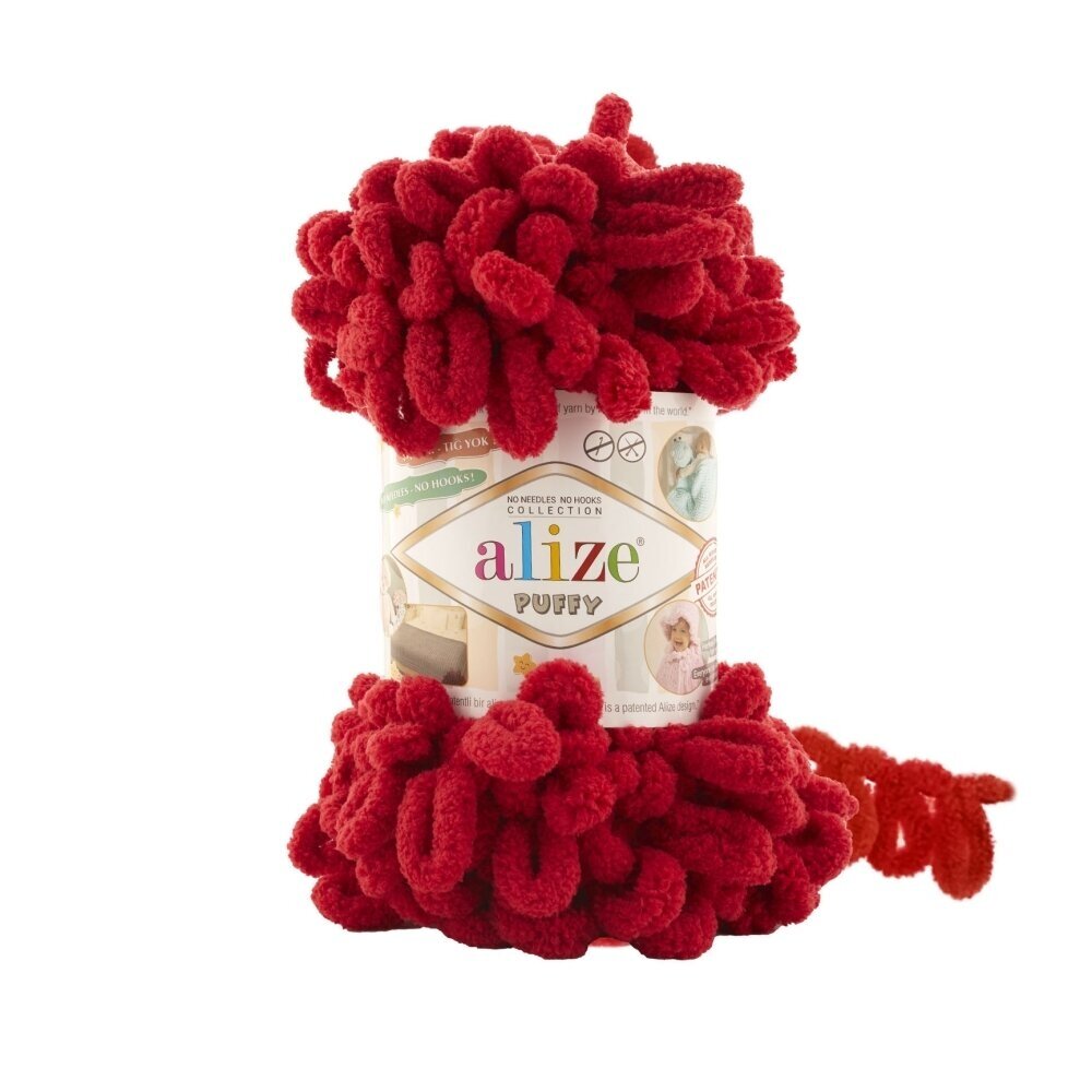 Alize Puffy 106 Красный – петельная пряжа