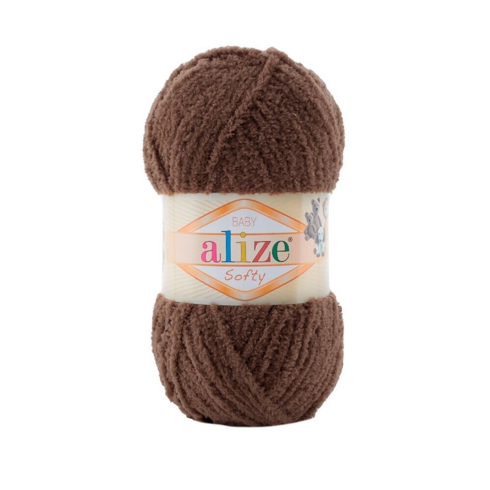 Alize Softy Baby 493 Pruun – plüüsist beebilõng