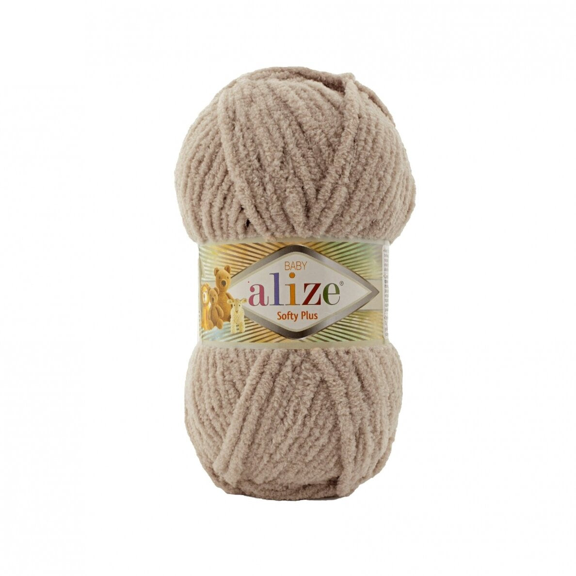Alize Softy Plus 72 Taupe – chunky plush yarn