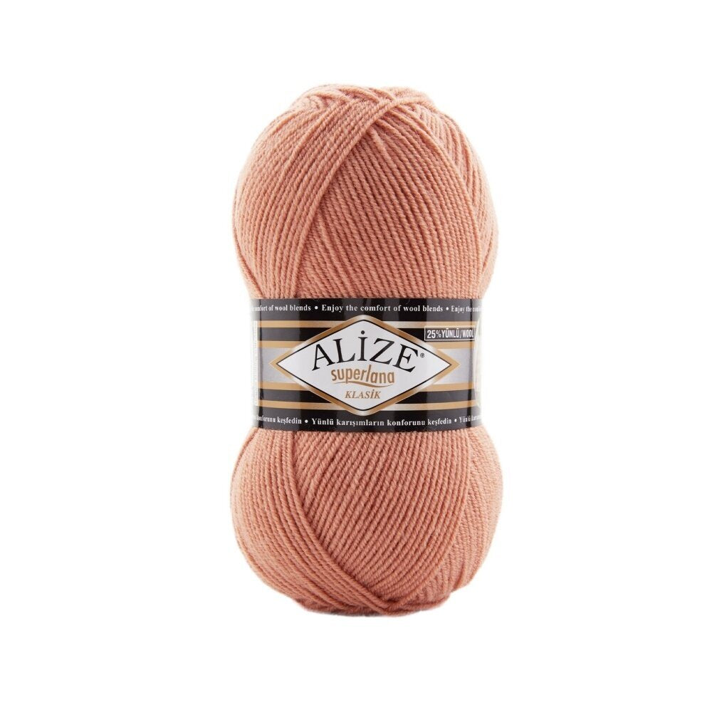 Alize Superlana Klasik 102 Coral – acrylic wool yarn
