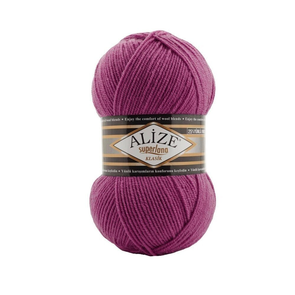 Alize Superlana Klasik 286 Magenta – acrylic wool yarn