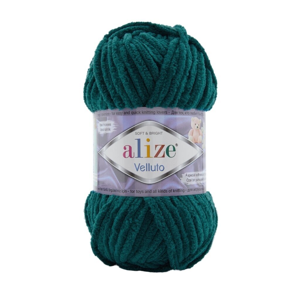 Alize Velluto 426 Petrol – chenille yarn