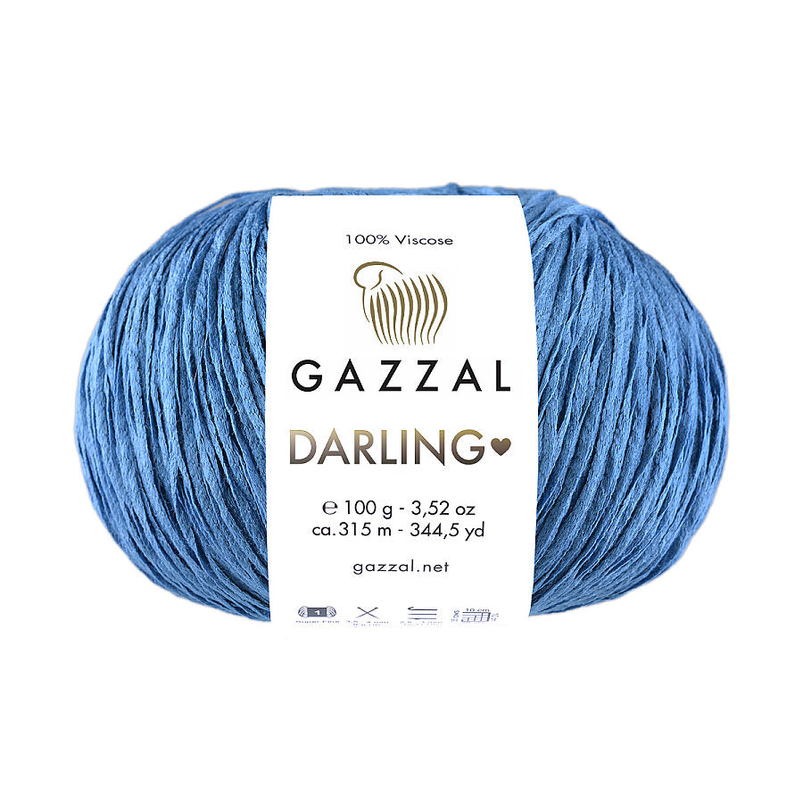 Gazzal Darling 554 Bleu – fil viscose d'été