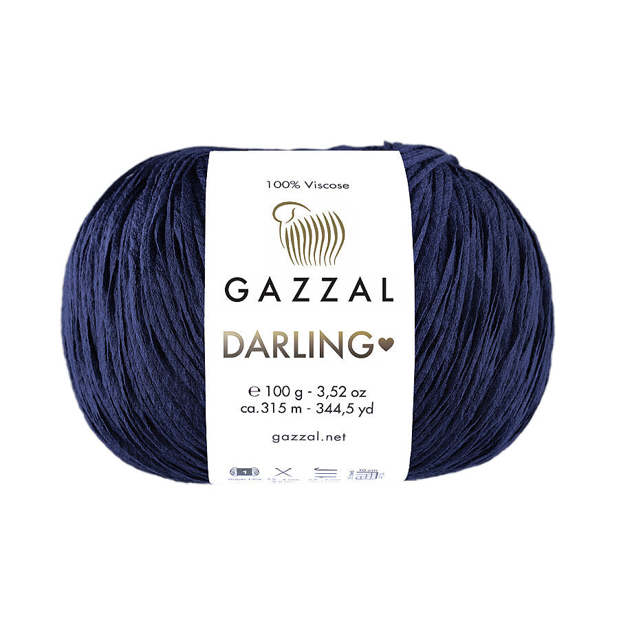 Gazzal Darling 555 Bleu marine – fil viscose d'été