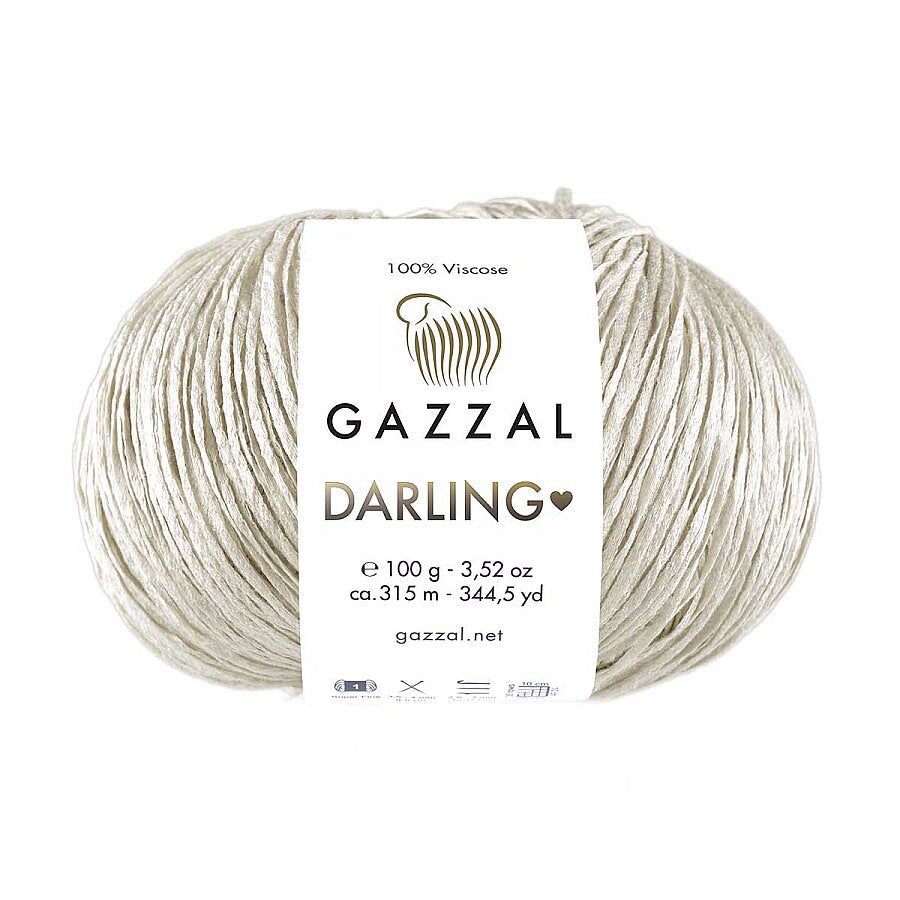 Gazzal Darling 561 Ivoire – fil viscose d'été