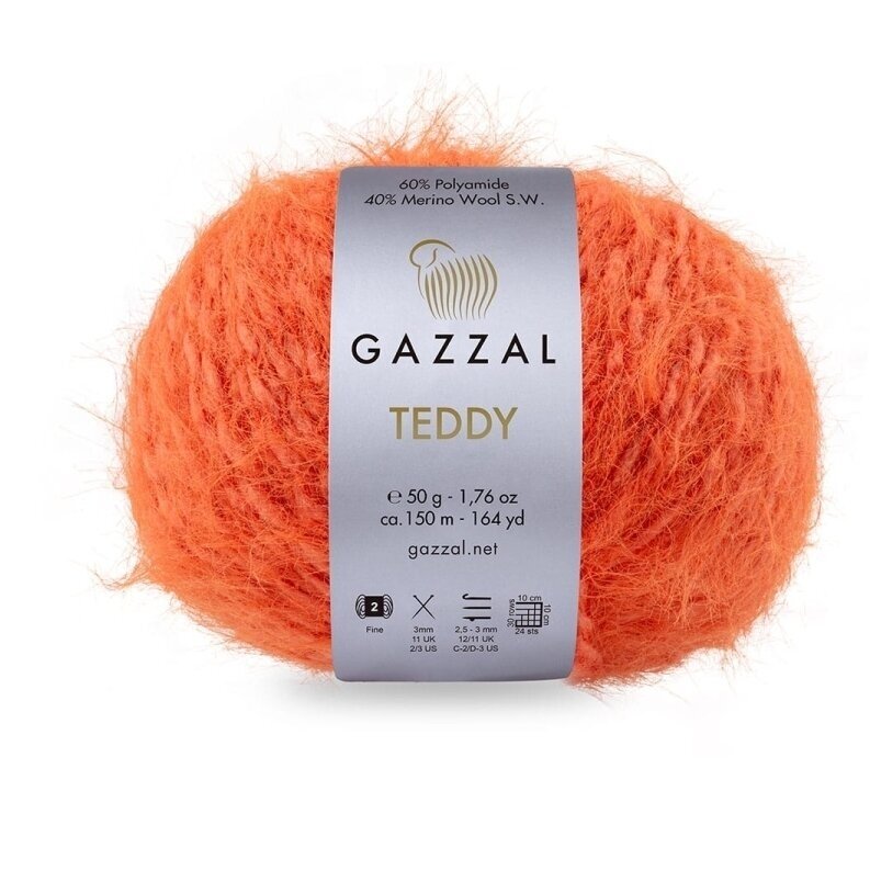 Gazzal Teddy 6545 Terracotta – merino bouclé yarn