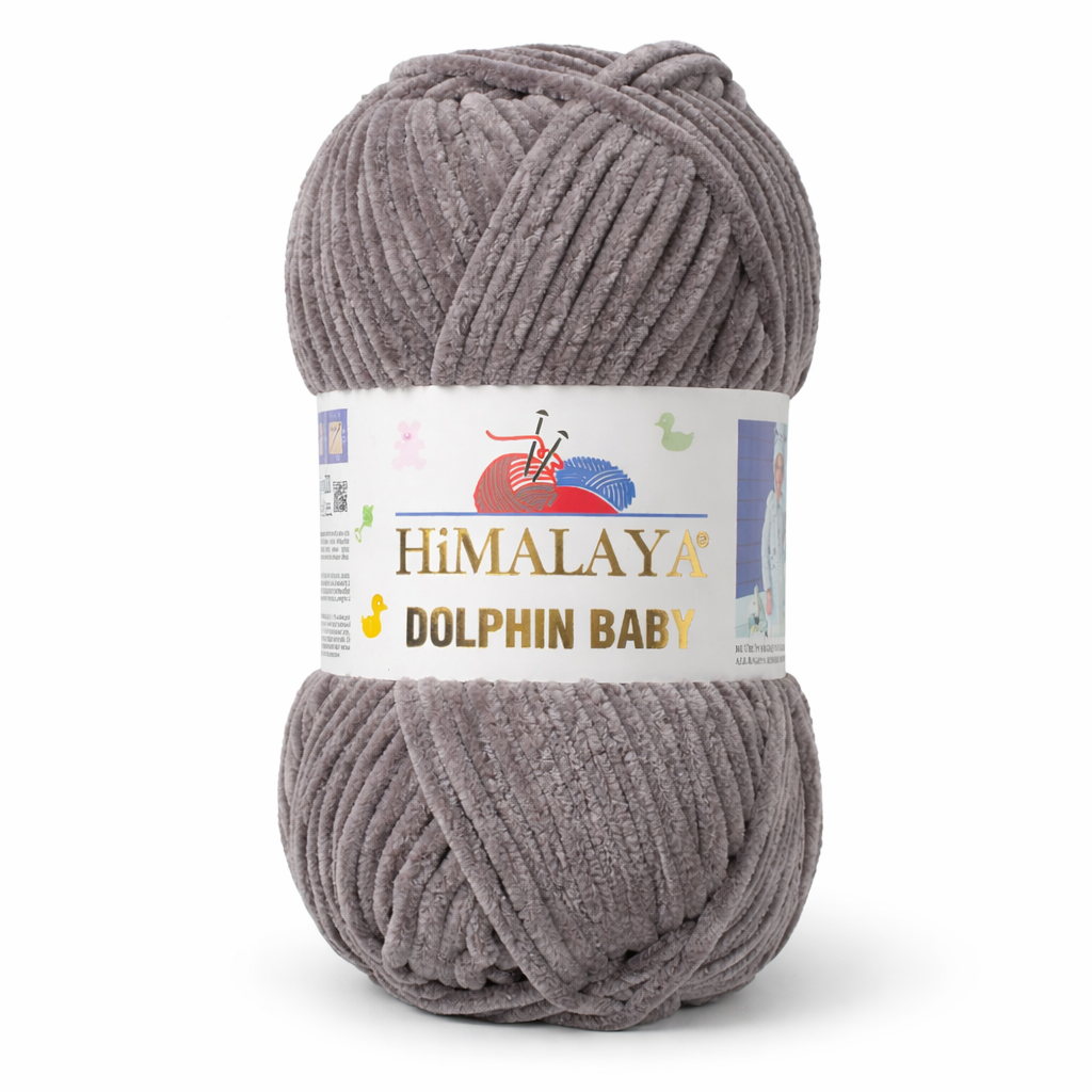 Himalaya Dolphin Baby 80320 Угольно-серый – плюшевая шенилл-пряжа