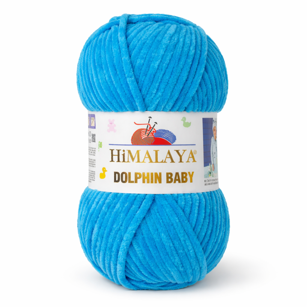 Himalaya Dolphin Baby 80326 Лазурный – плюшевая шенилл-пряжа