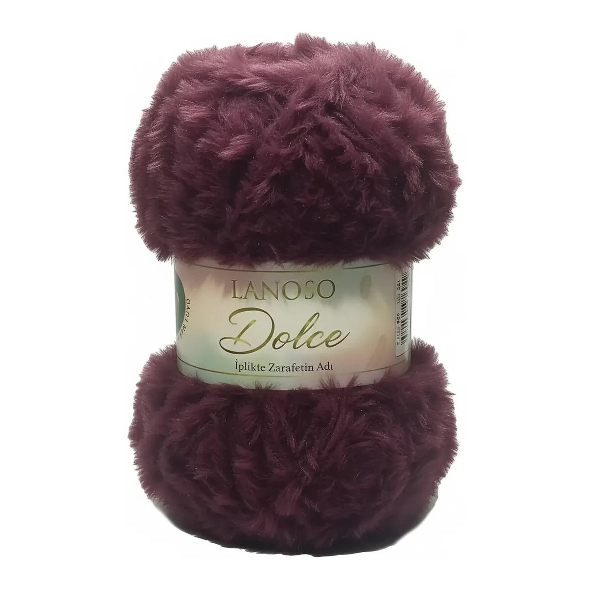 Lanoso Dolce 957 Bordo – mākslīgās kažokādas dzija