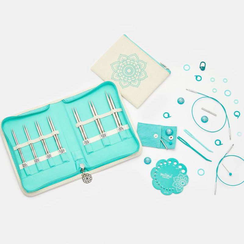 KnitPro Mindful Kindness set med utbytbara stickor (10 cm)